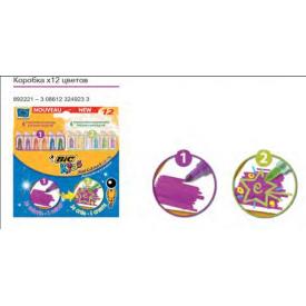 Набор фломастеров 12 цветов Мини Рисуй и твори BIC 892221 (Франция) АКЦИЯ!!!!