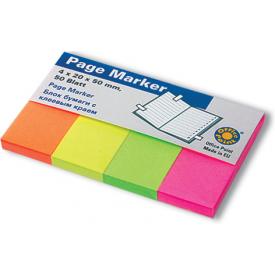 Стикеры-закладки 50*20 мм бумажные Оffice point (Германия) (5562004-62)