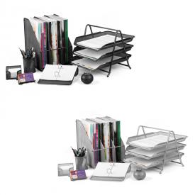 Сборный офисный набор из перфорированного металла сетка FOROFIS (цена за каждый предмет индивидуальная)