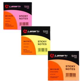 Стикер 76*76 неон 100 листов Lamark