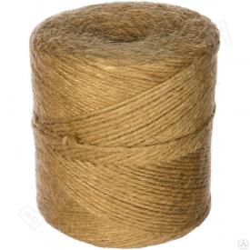 Шпагат джутовый ШД 1,2 ктекс П2 полированный 2-ниточный в бобинах по 1 кг, 1000 метров