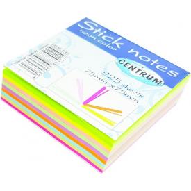 Стикер 75*75мм неон 225 листов 9 цветов CENTRUM (87411)