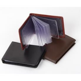Визитница (картхолдер) на 38 визиток из натуральной кожи (444-10nk)
