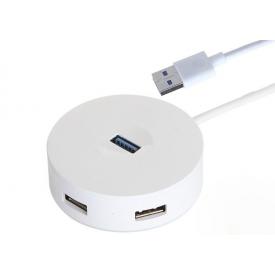 Адаптер-переходник Baseus (хаб) белый (CAHUB-F02) (USB Type-A 2.0/USB Type-A 3.2 Gen1 (5 Гбит/с)/micro USB 2.0, 5 портов)