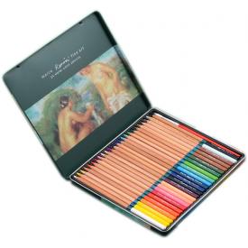 Набор цветных акварельных карандашей Marco «RENOIR FINE ART», 24 цвета, в металлическом пенале