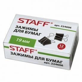 Зажим для бумаг 19 мм. EVERYDAY, на 60 листов STAFF (224606)