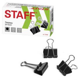 Зажим для бумаг 32 мм. EVERYDAY, на 140 листов STAFF (224608/274033)