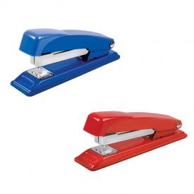 Степлер №24/6 26/6, до 20л., пластиковый, с метал. механизмом, синий, FOROFIS (9165)
