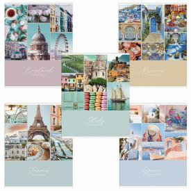 Тетрадь А5, 48 л.,скоба,клетка, «Travelbook», HATBER-ECO (48Т5D1)