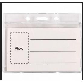 Бейдж 60*90 горизонтальный, плотный пластик, прозрачный CENTRUM (Германия) (82076)