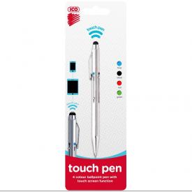 Ручка шариковая с 4 цветными чернилами Kameleon Touch Pen металлическая ICO (Венгрия) (7010384000)