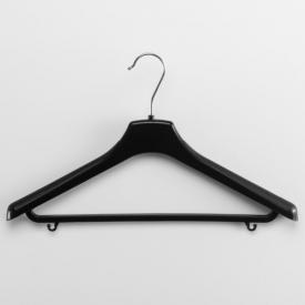 Вешалка-плечики, размер 48-50, пластиковая, перекладина, цвет черный №8 (РБ)