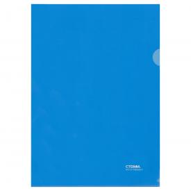 Папка-уголок А4, 180 мкм, пластиковая, прозрачная СТАММ (ММ-3094)