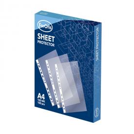 Папка файл (вкладыш) А4 с перфорацией, 100мкн, 100шт/уп FOROFIS (Латвия) (91107)