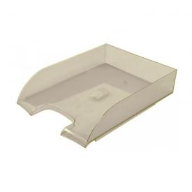 Лоток для бумаг горизонтальный БИЗНЕС прозрачный дымчатый ЭСИР (16С195)