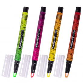 Набор текстовыделителей с прозрачным наконечником 4 ЦВЕТА, 