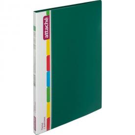Папка с 40 файлами (вкладышами) A4 17 мм зеленая (толщина обложки 0.7 мм) Attache (50849)