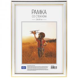 Фоторамка пластиковая 21*30см, OfficeSpace, №2, белая (РП_4641)