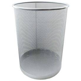 Корзина для бумаг Софт металлическая, серебро (L5001)