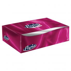 Салфетки косметические 100 штук в картонном боксе, 2-слойные, PAPIA (5055478)