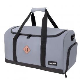 Сумка спортивная MOVE RENOWNED (ХЕЙКИ), отделение для обуви, серая, 28x51x26 см, HEIKKI (273910)