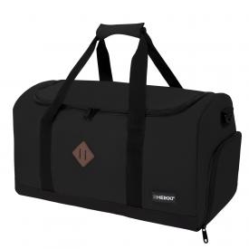 Сумка спортивная MOVE RENOWNED (ХЕЙКИ), отделение для обуви, черная, 28x51x26 см, HEIKKI (273909)