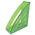 Лоток для бумаг вертикальный прозрачный зеленый