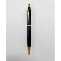 Ручка шариковая автоматическая в пластиковом футляре черная/золото Lamark (BP0301-04)