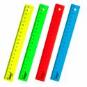 Линейка пластиковая 20 см, непрозрачная, неоновая, ассорти, ПИФАГОР (210830)