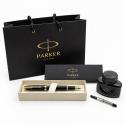 Набор подарочный PARKER PREMIUM (Ручка перьевая Parker IM Black + чернила Parker + конвертер для заправки) ПАРКЕР (880899)